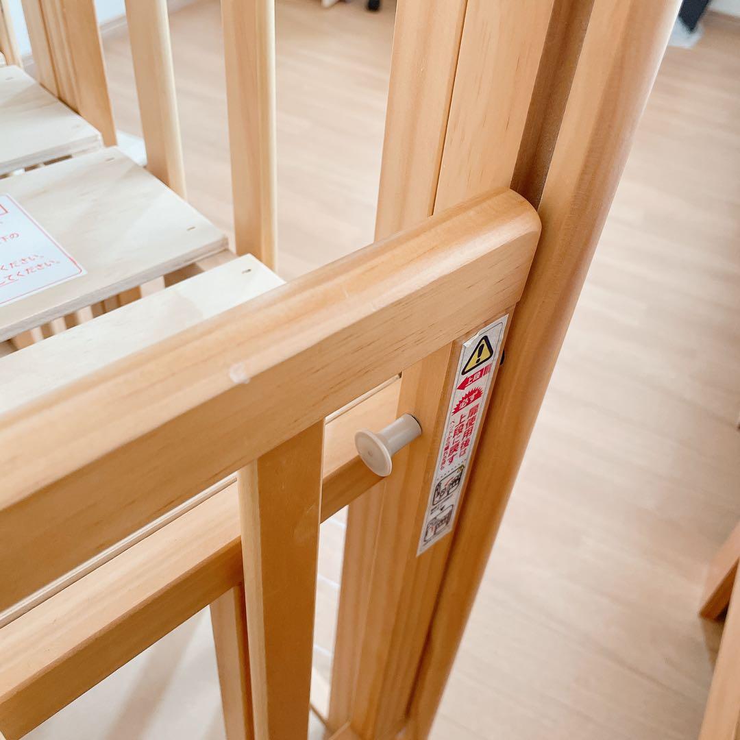 ベビーベッド 木製 大和屋 キャスター付き 60×90cm 出産準備