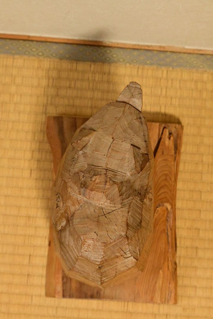 木製クマ彫刻 八雲　木歩　引間二郎