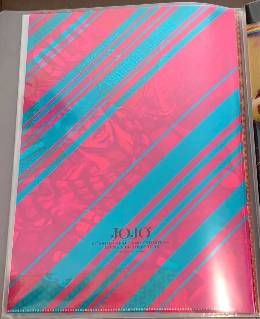 ジョジョの奇妙な冒険　原画展　クリアファイル8種類　1部〜８部