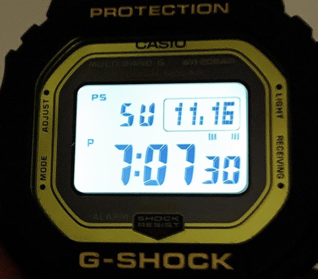 G-SHOCK GW-B5600 ブラック マルチバンド 文字盤ゴールド 希少