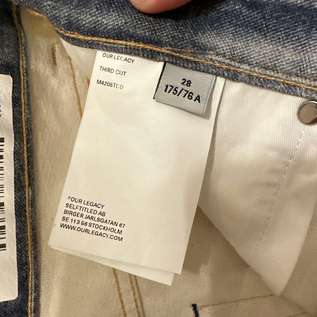 パンツ OUR LEGACY THIRD CUT DIGITAL DENIM PRINT