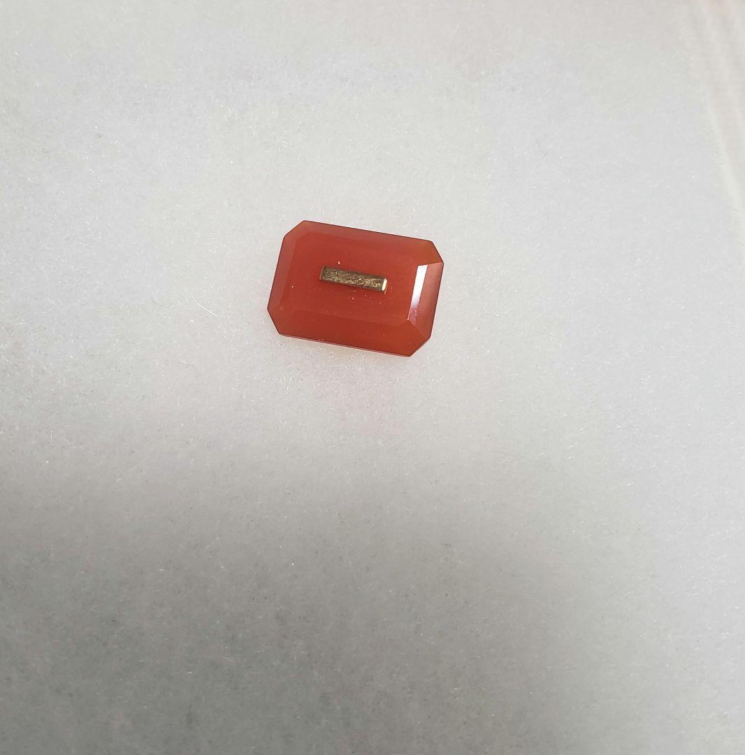 ネイキッド ストーン スタッド ピアス / カーネリアン