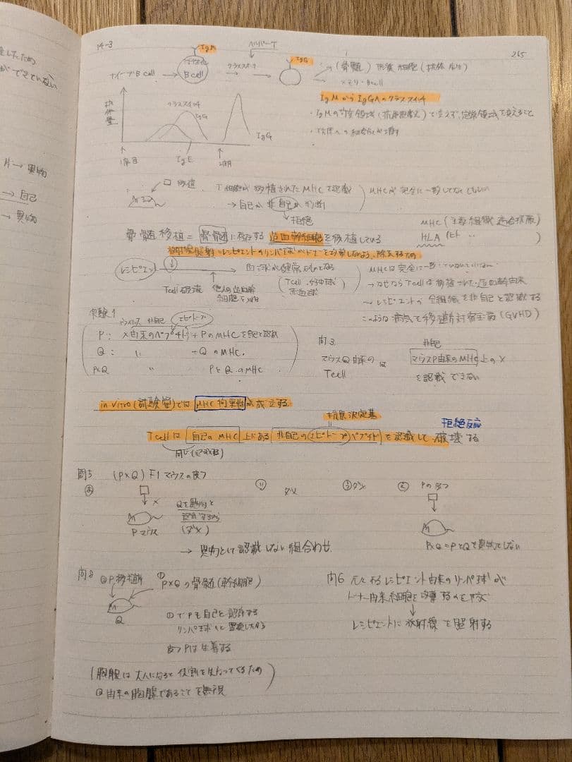 KALS　生命科学合格ノート　板書ノートコピー