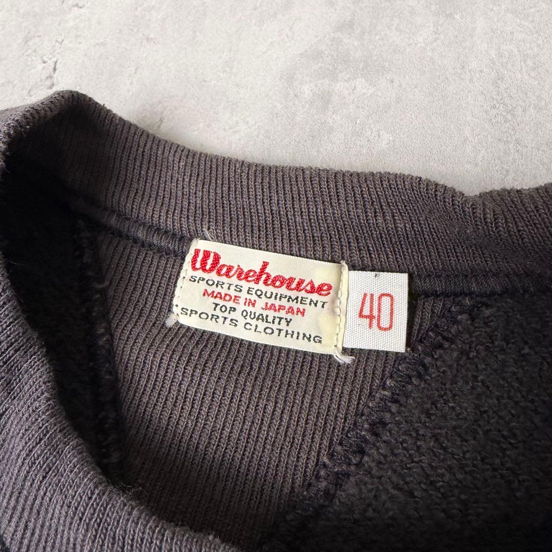 Warehouse Lot 403 両V 無地 ブランク スウェット 40 墨黒