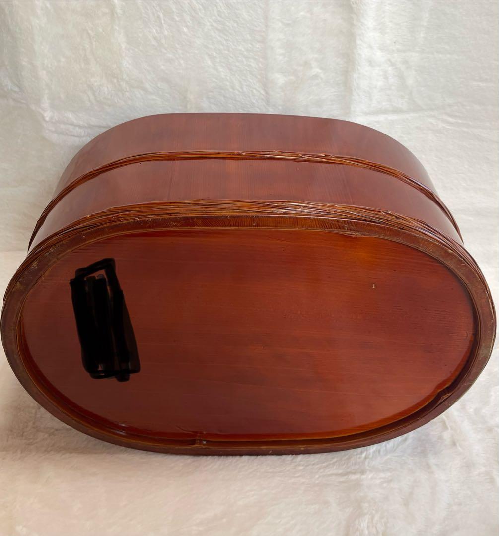 【昭和初期】　希少　飛騨春慶塗　おひつ　大型　漆器古道具　アンティーク