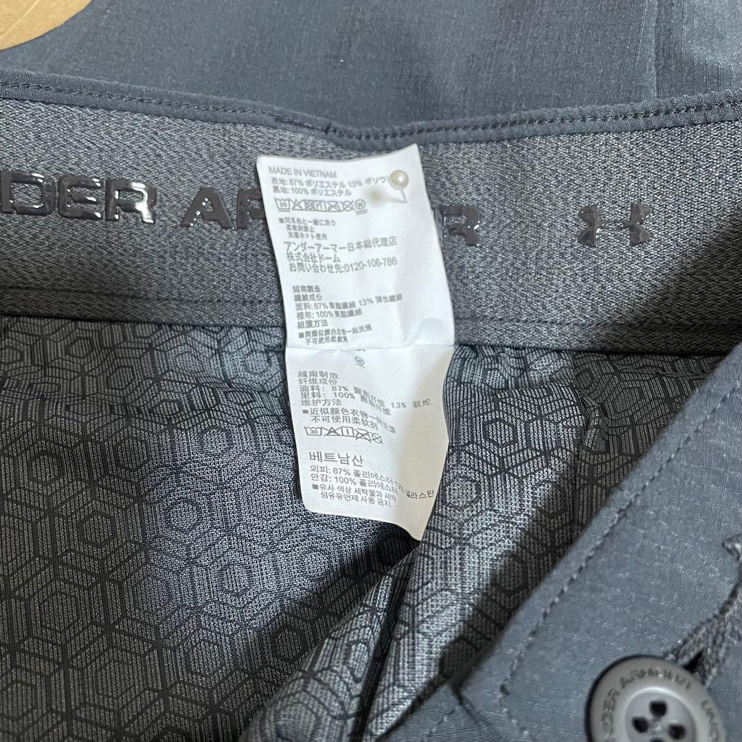 新品　アンダーアーマー ゴルフ　マーク&ロゴ入りストレッチウーブンパンツXL・黒