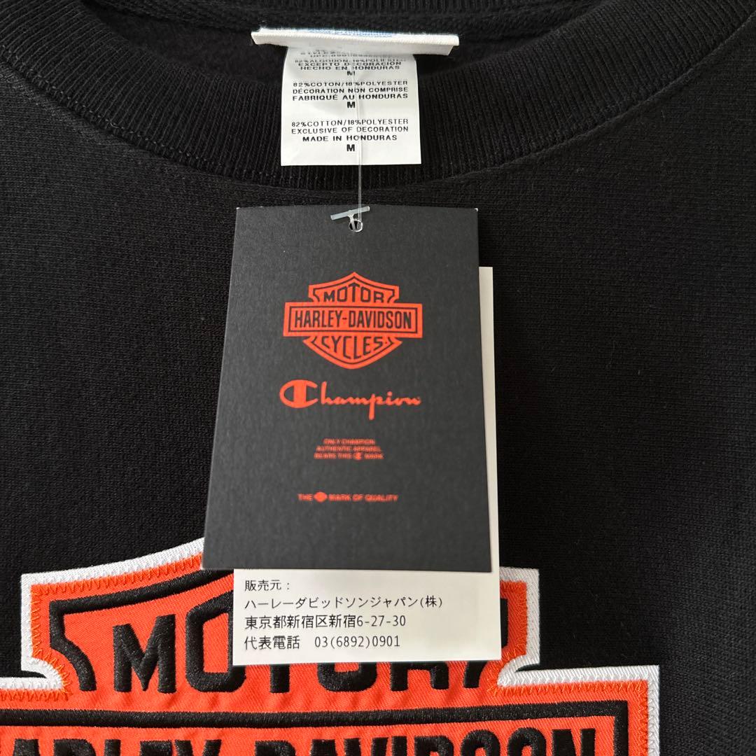 Champion × Harley-Davidson ハーレー スウェット M