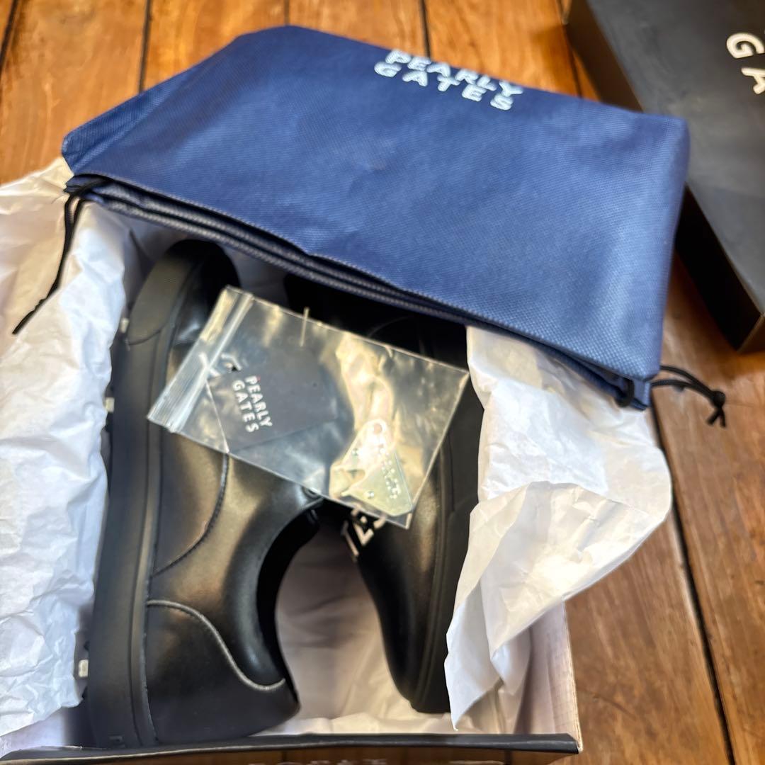 PEARLY GATES 黒 ゴルフシューズ　23cm