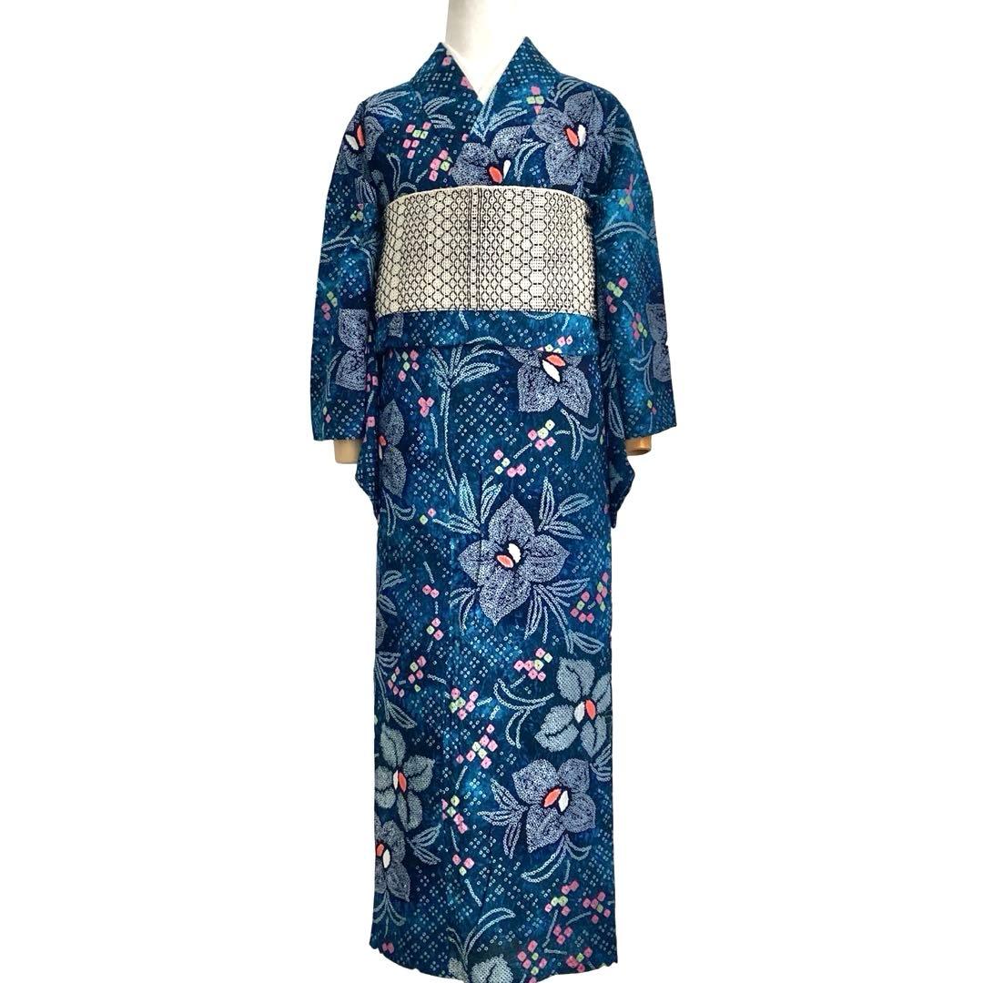 ™️20 ★ピョコです★有松絞り　未使用品　絞り染め　絞り浴衣　浴衣