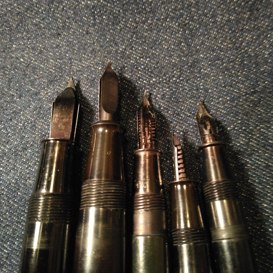 古い万年筆　エボナイト？ ジャンク品　筆記用具　ビンテージ