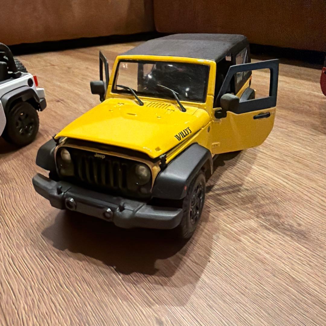 Maisto マイスト jeep ラングラー　1/18 ミニカー　3台セット