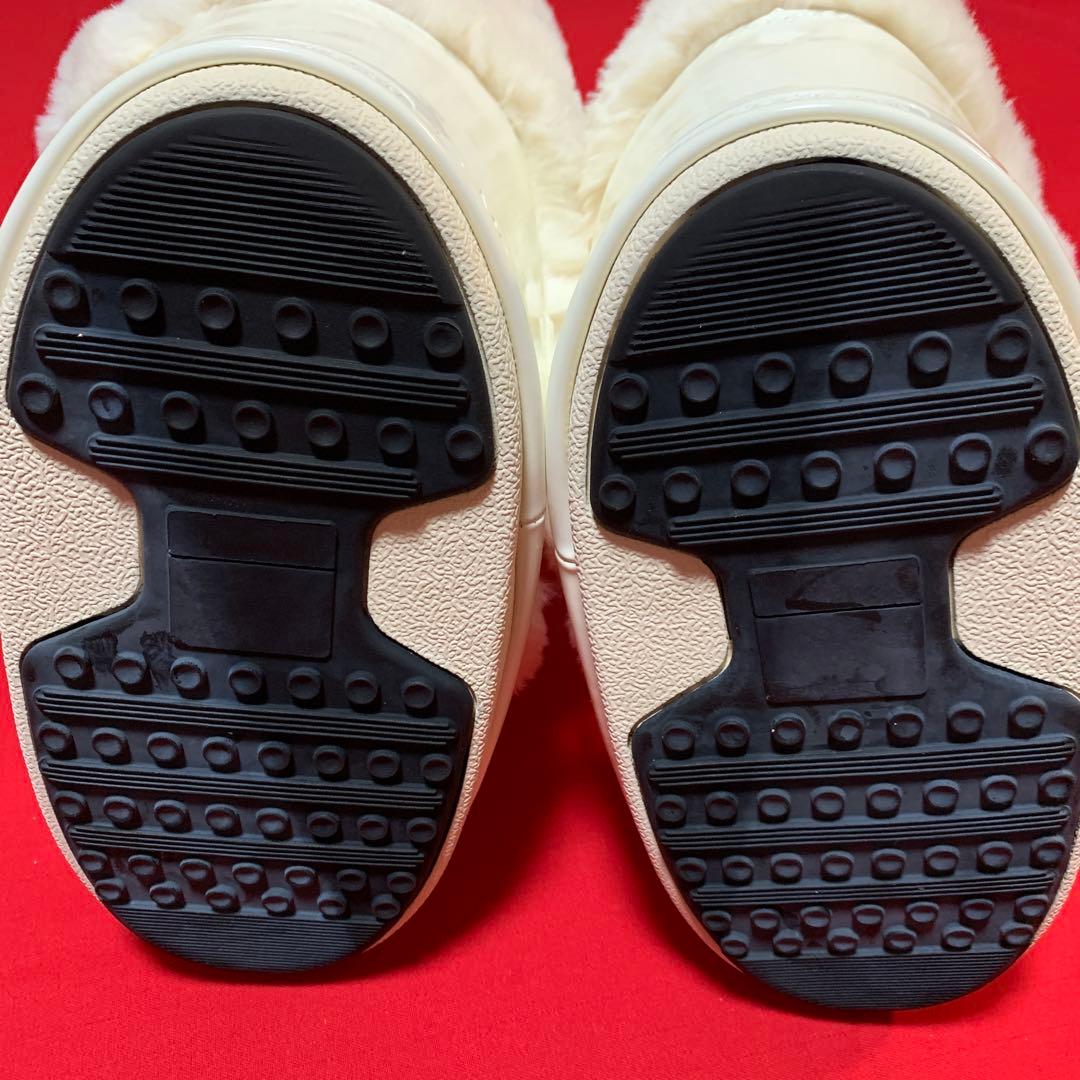 MOON BOOT ホワイト ムートンブーツ サイズ38