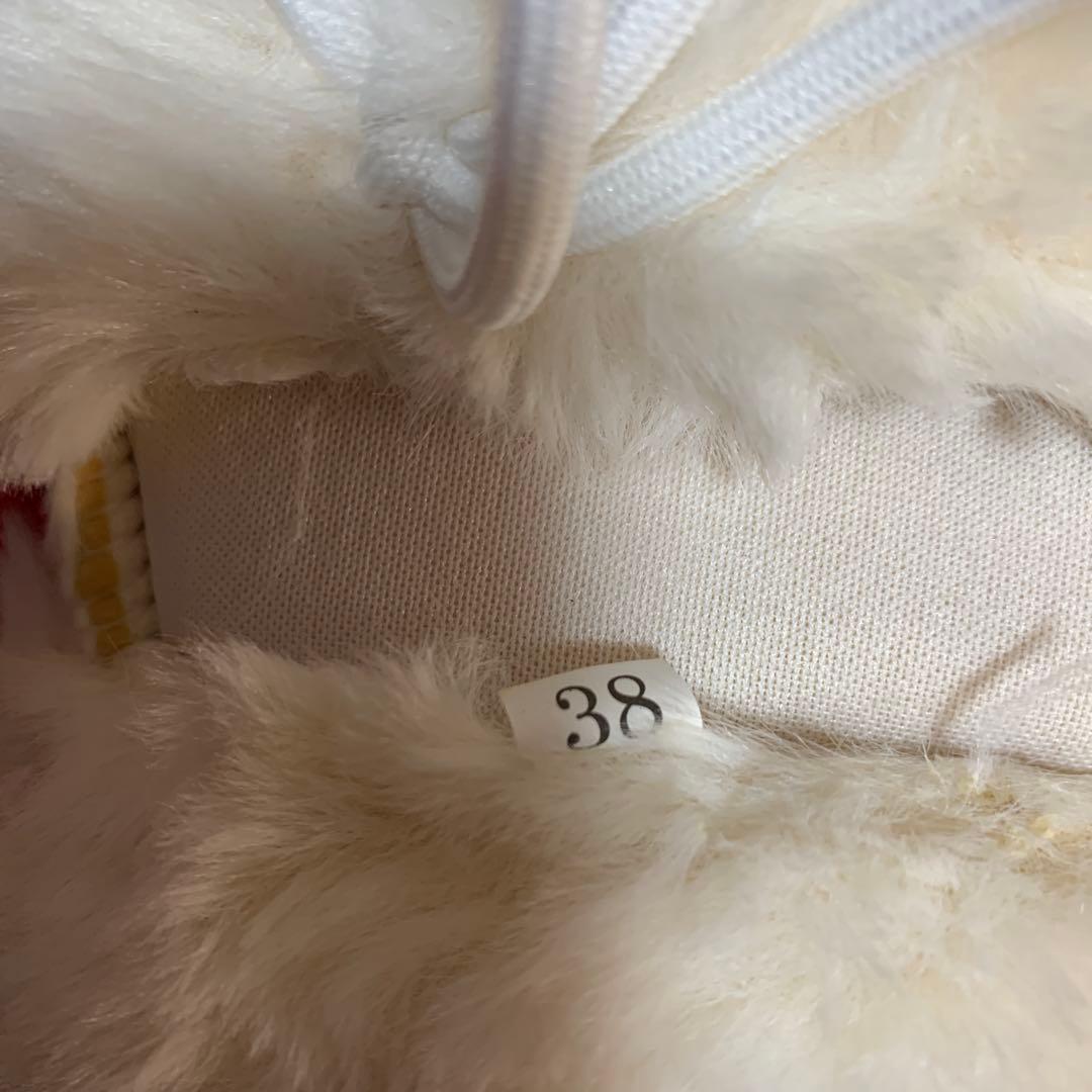 MOON BOOT ホワイト ムートンブーツ サイズ38