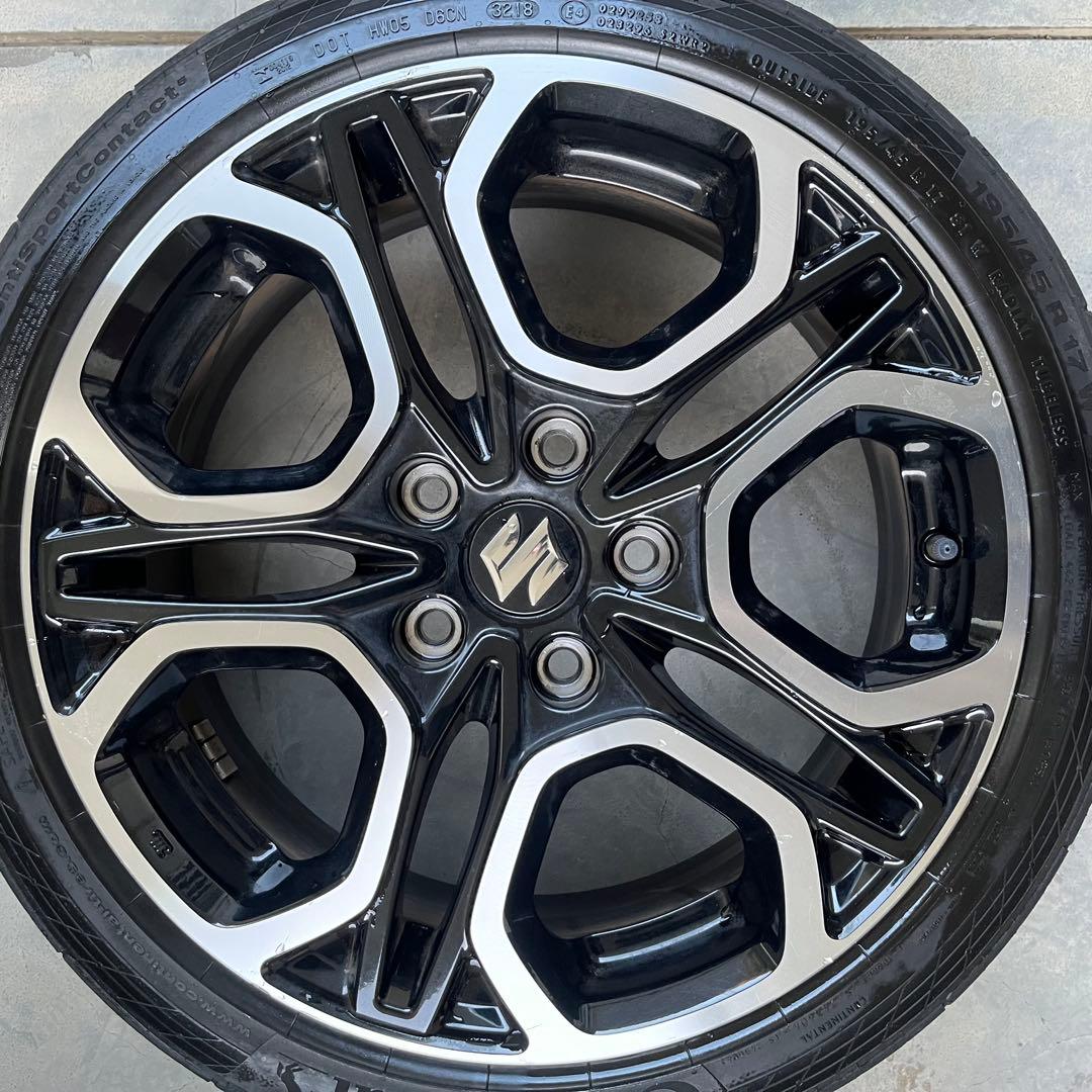 送料込 ZC33 スイフトスポーツ 純正アルミ 4本セット195/45R17