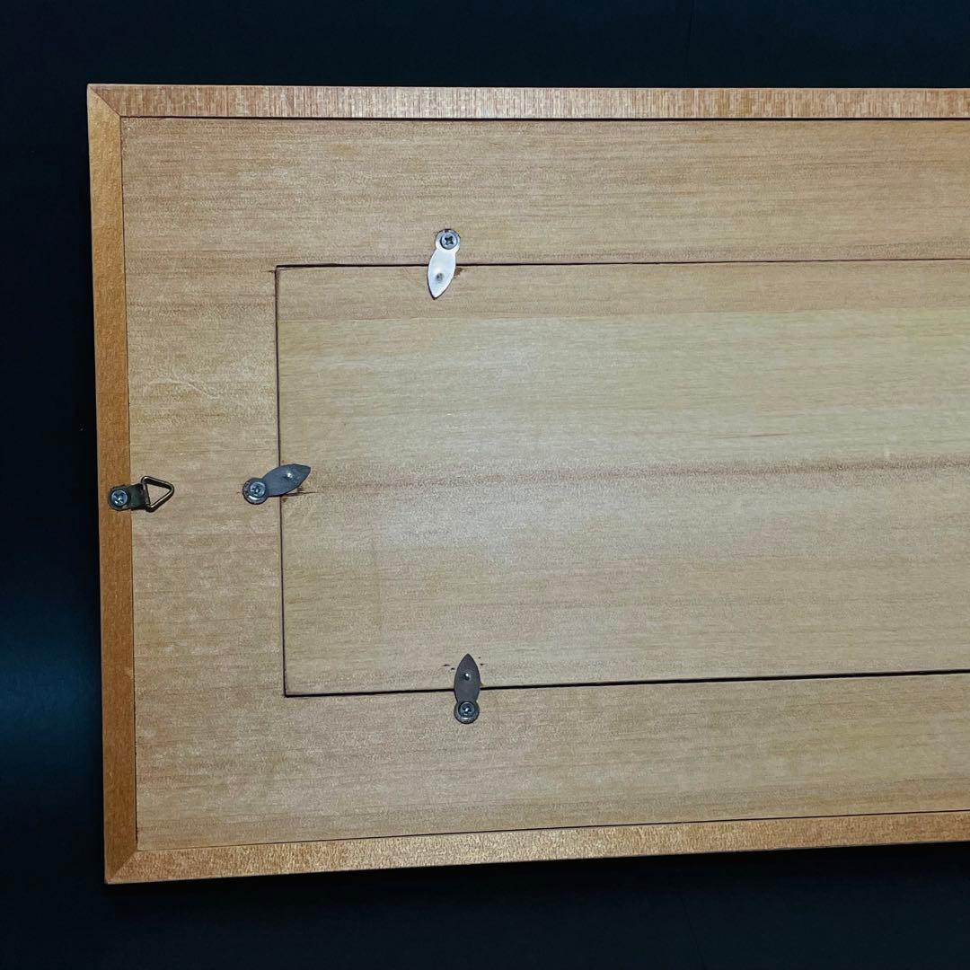 舘林源右衛門 染錦 南蛮人図 陶板 壁掛け アート 額装 パネル