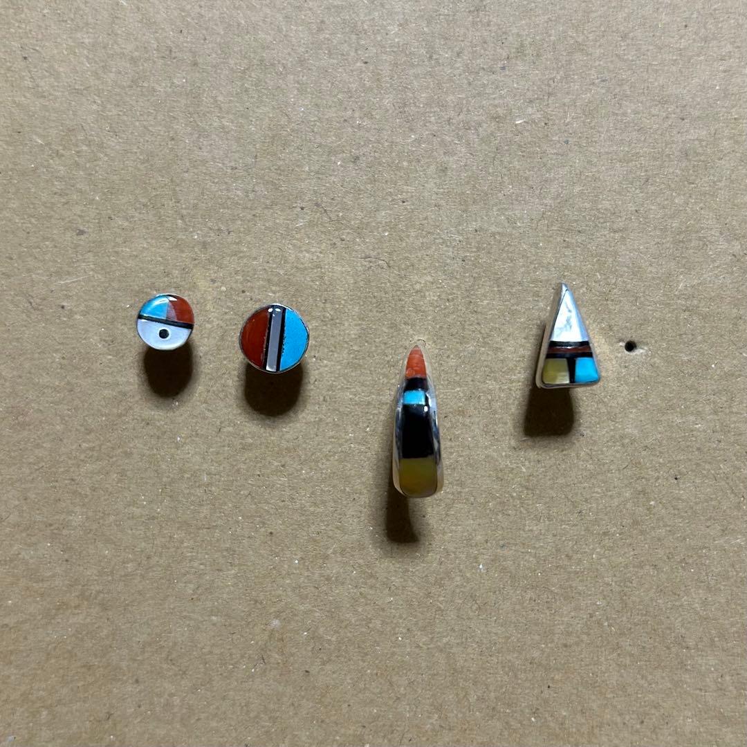 【最終価格】インディアンジュエリー ナバホ族 ズニ族 ピアス