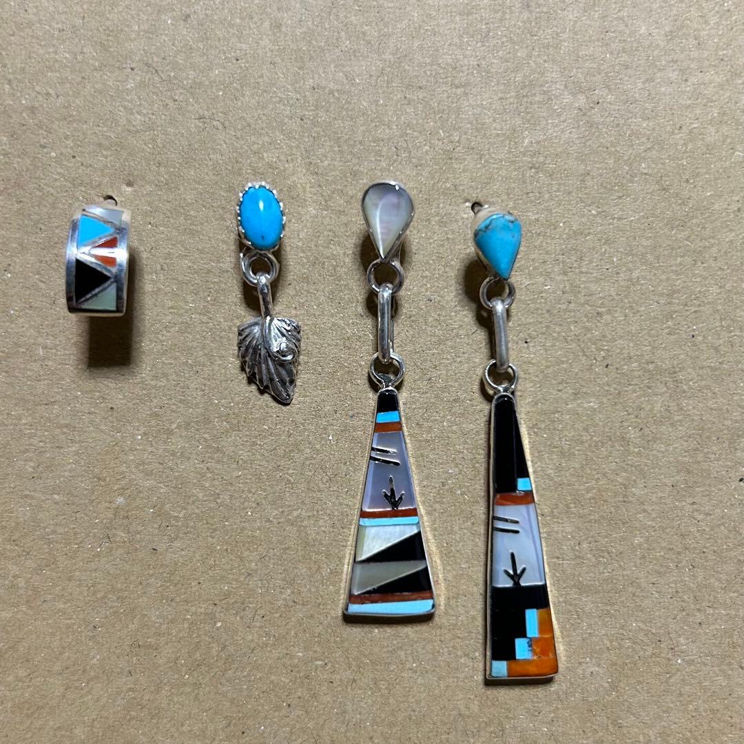 【最終価格】インディアンジュエリー ナバホ族 ズニ族 ピアス