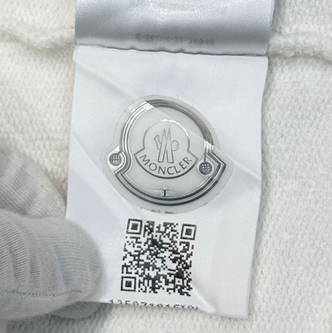 【ほぼ新品】希少XXL モンクレール スウェット トレーナー ワッペン ロゴ 白
