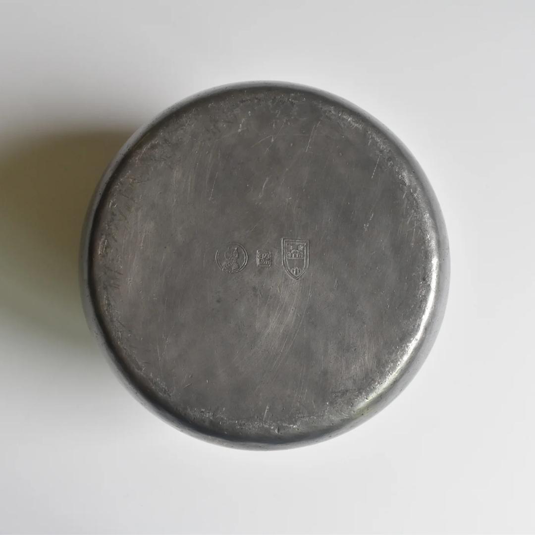 フランスアンティーク　ピューター フラワーベース　フラワーポット　ブロカント