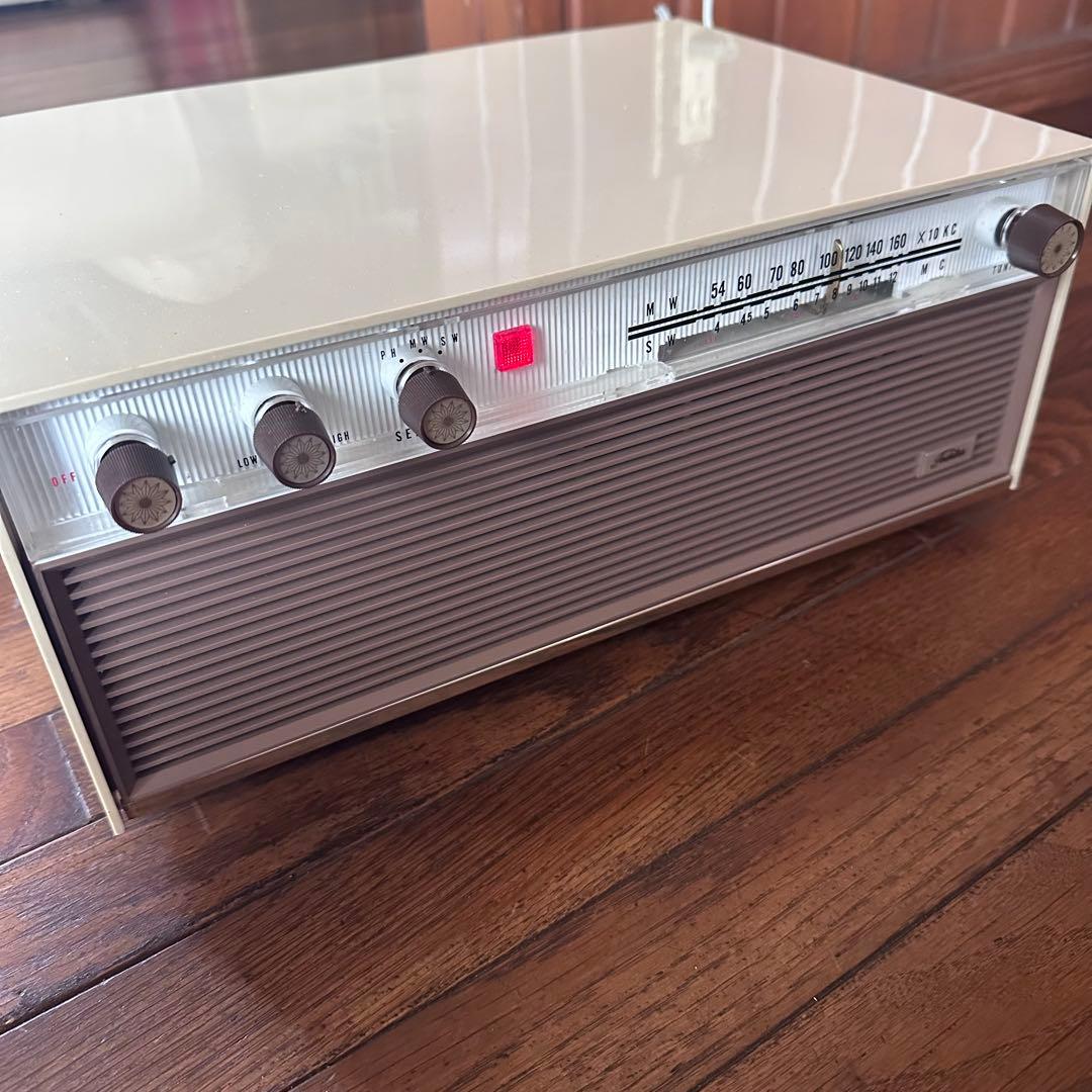 昭和レトロ　真空管ラジオ　稼働しました 元箱付　希少