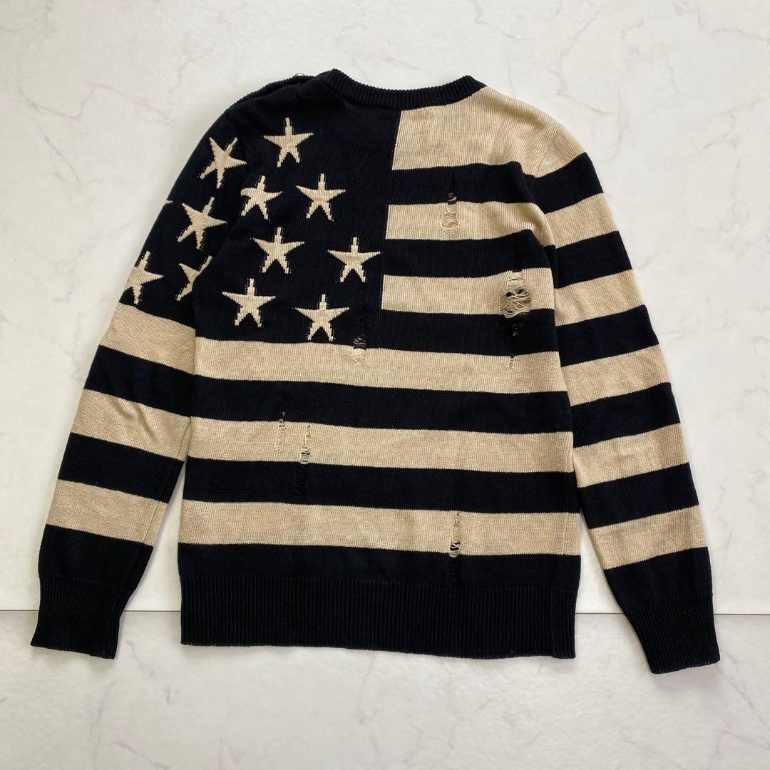 美品★BALMAIN バルマン 長袖ニット セーター 刻印ボタン リネン XS