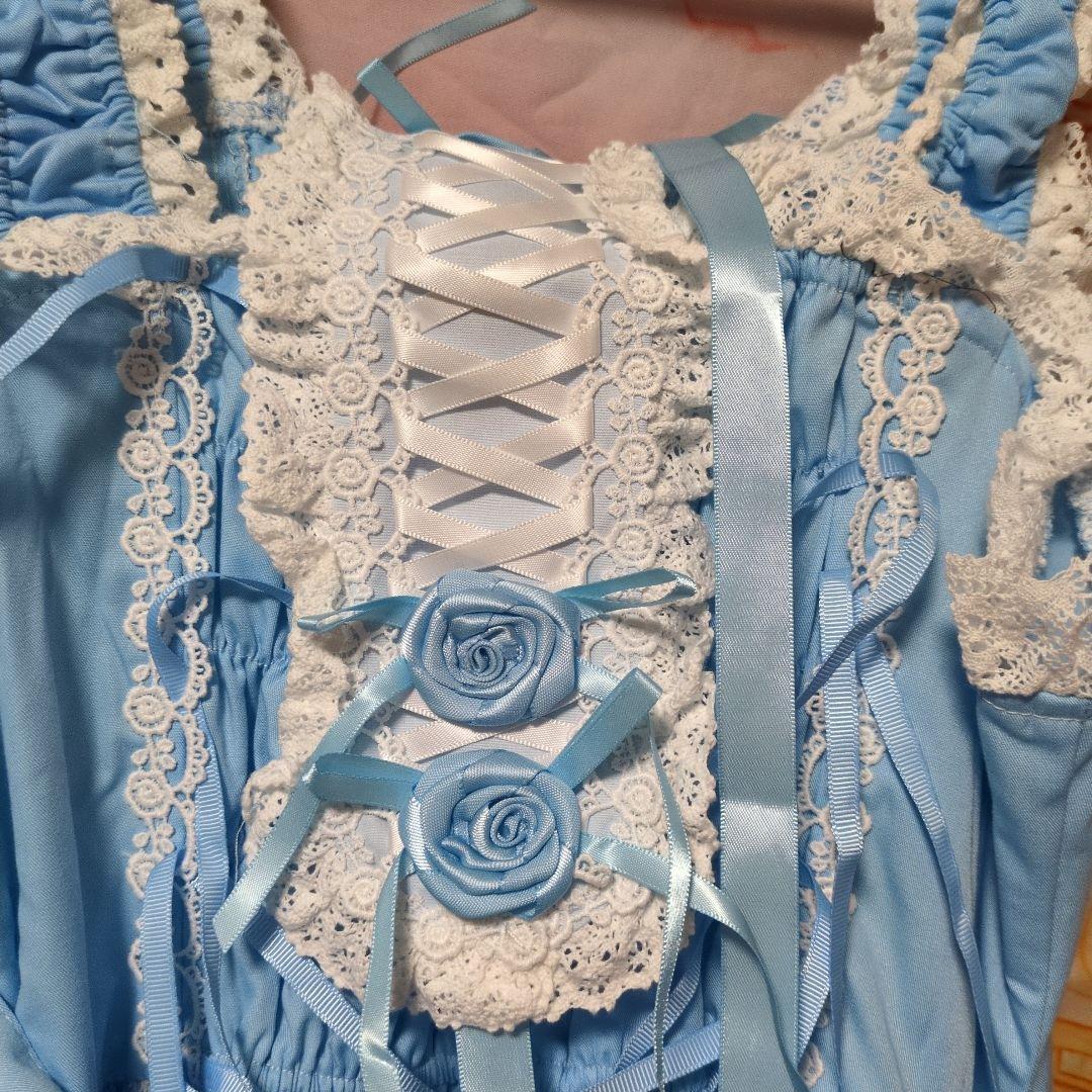 ボディライン　ジャンパースカート　ヘッドドレス　ロリータ　JSK