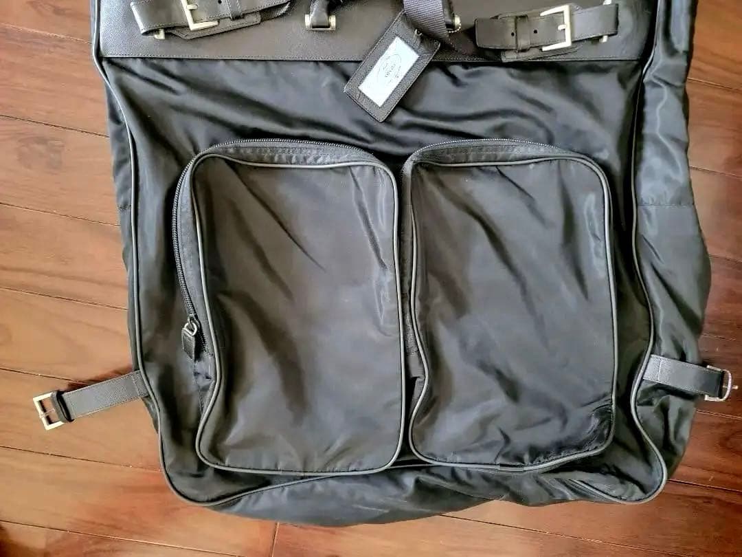 PRADA プラダ ガーメントバッグ 旅行バッグ ナイロン ブラック ショルダー