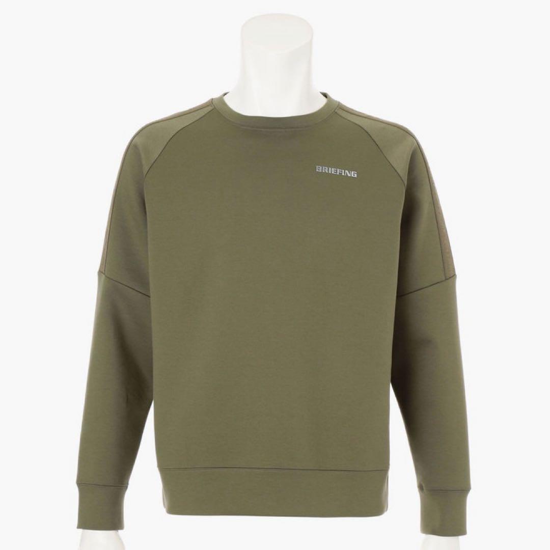 新品　BRIEFING MS WARM LOGO LINE CREWNECK L