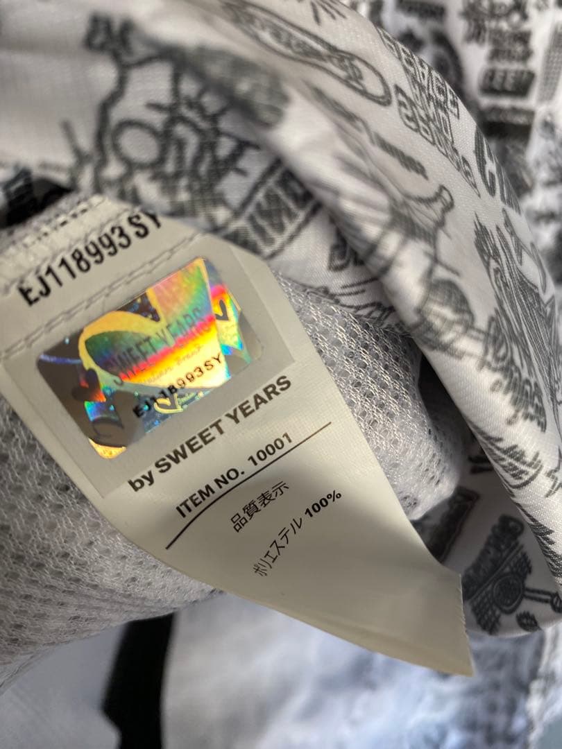 SY32 パーカー　シャカシャカ　薄手　L 　総柄　ウィンドブレーカー