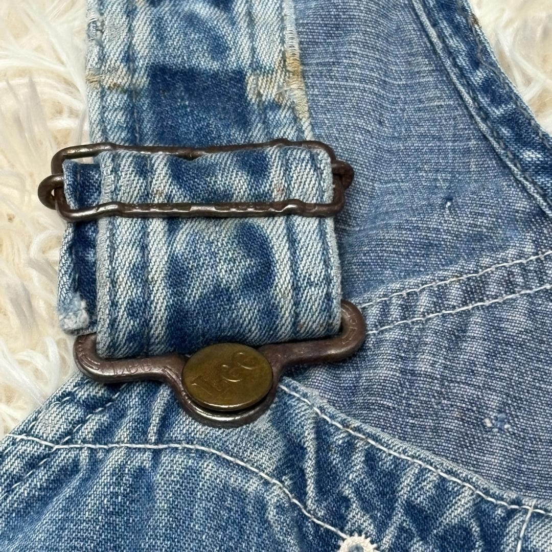 希少　LEE　ビンテージ　USA製　オーバーオール 60s　ドーナツボタン