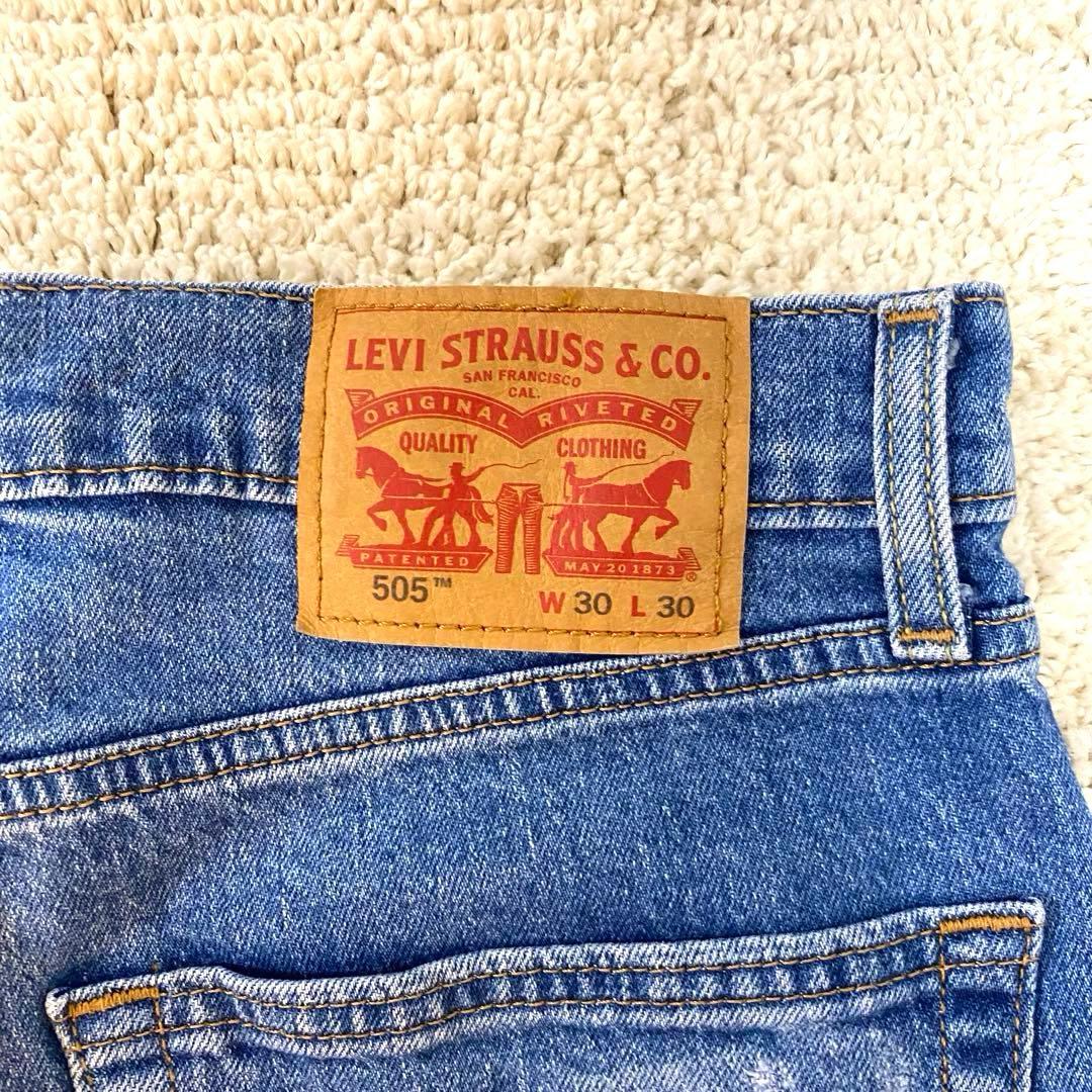 Levi’s 505 デニム advance カスタム クロスパッチ ジーンズ