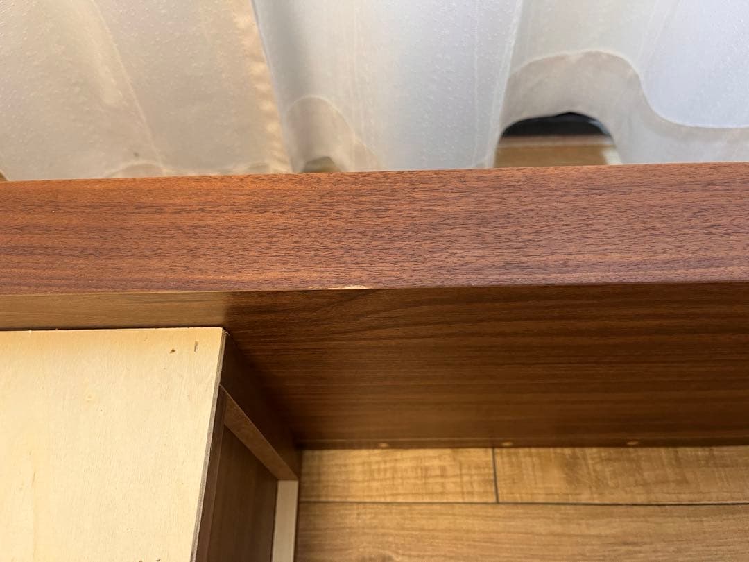 【送料込・引取可】　無印良品　収納ベッド ダブル　ウォールナット