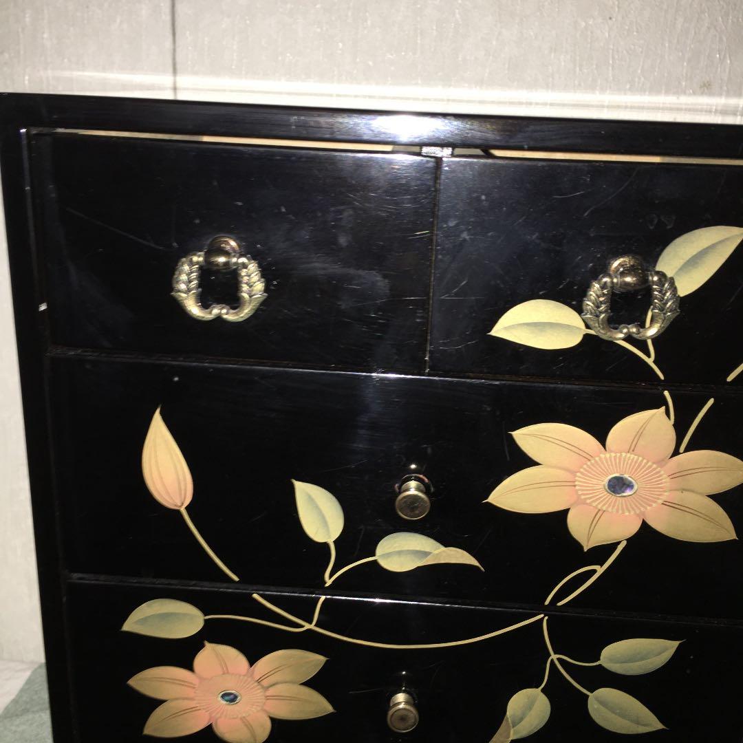 本金手描蒔絵 会津塗 鉄仙 小箪笥