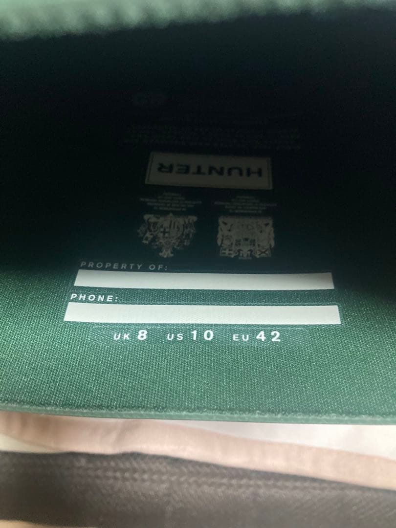 【新品】HUNTER ハンター 長靴 レインブーツ ロングブーツ グリーン 緑