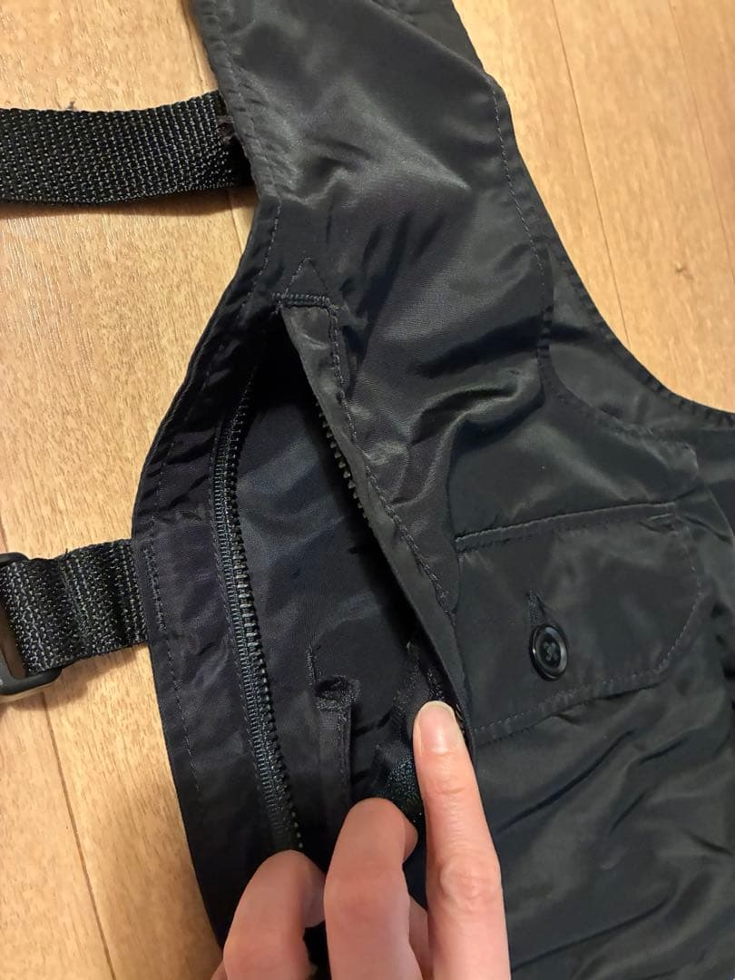 engineered garments shoulder vest ブラック