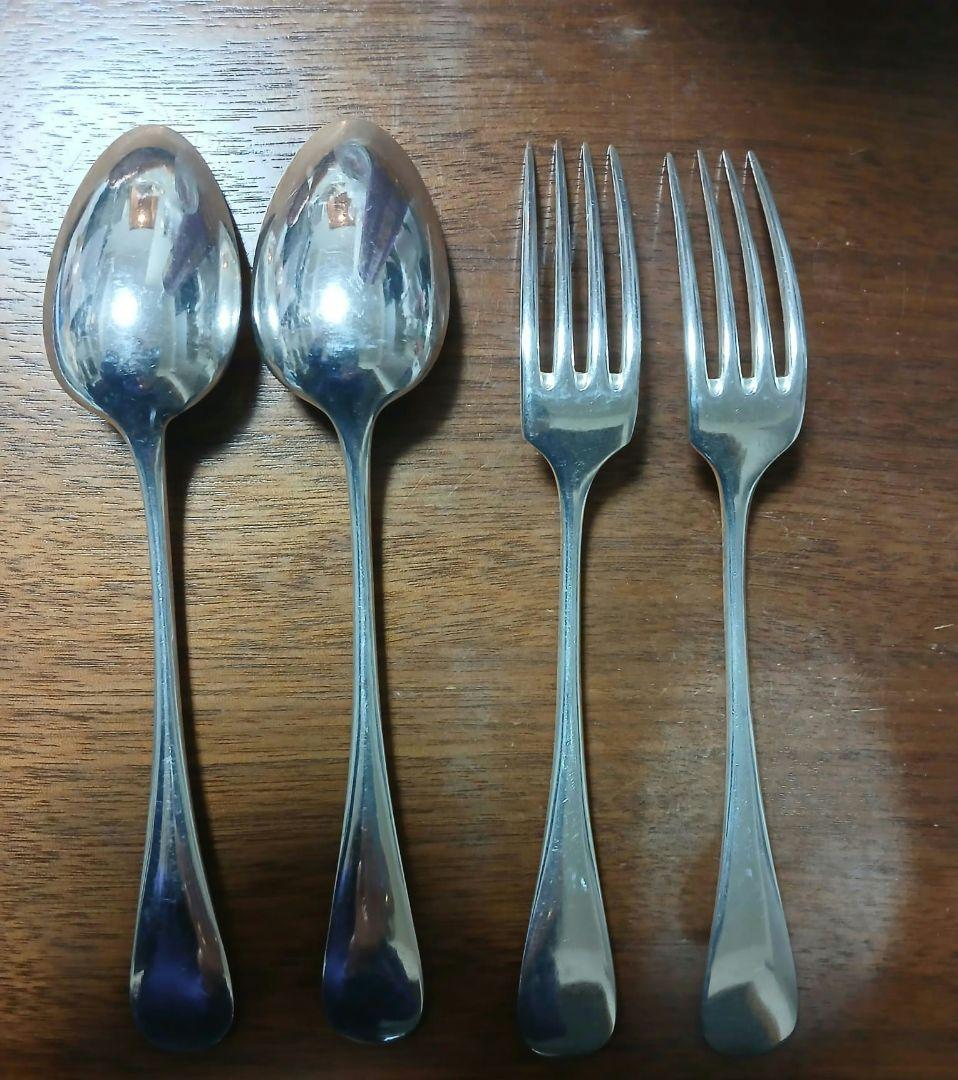 クリストフル スプーン フォーク 2セット中古