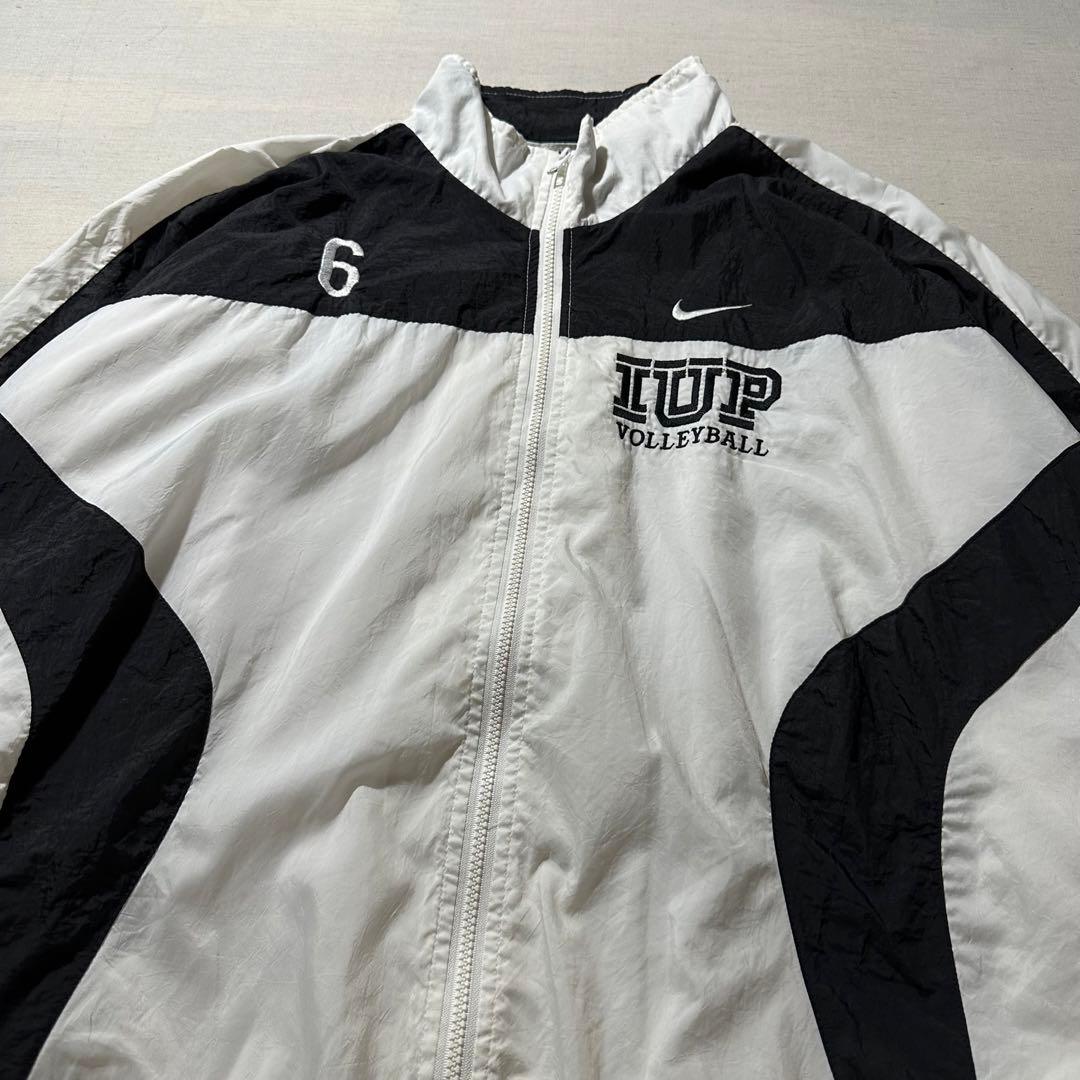 90s ナイキ 菅田将暉着用 同モデル ナイロンジャケット 白タグ 刺繍ロゴ