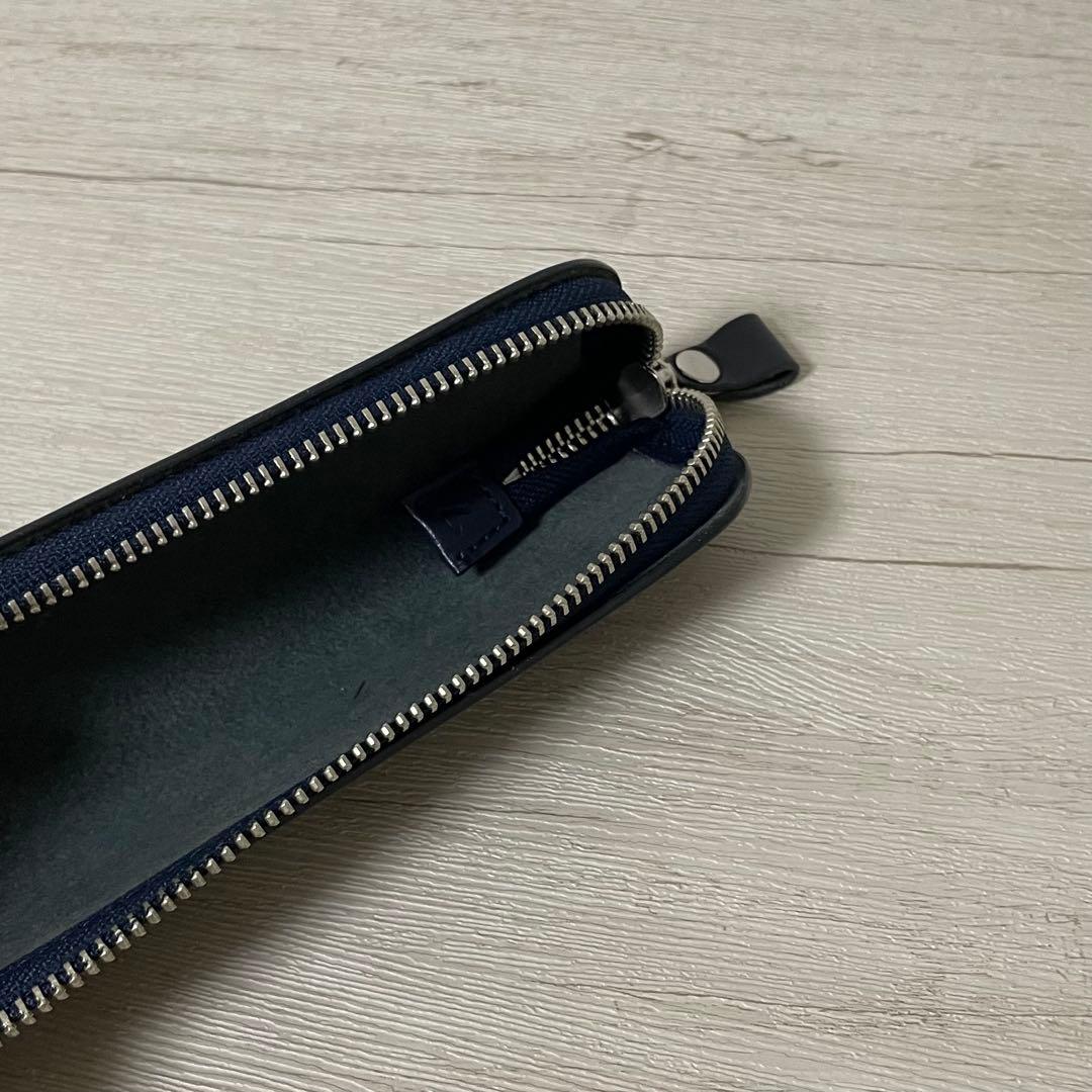 土屋鞄 ペンケース ネイビー