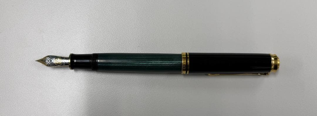 【GANONさま専用】ペリカン・スーベレーン 万年筆 M800 緑縞 Fニブ