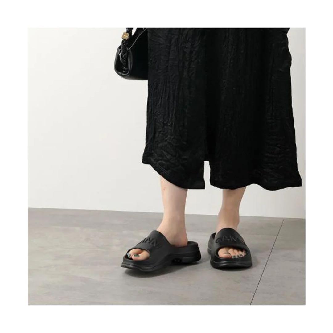 新品　GANNI Light Weight Pool Slide サンダル　黒