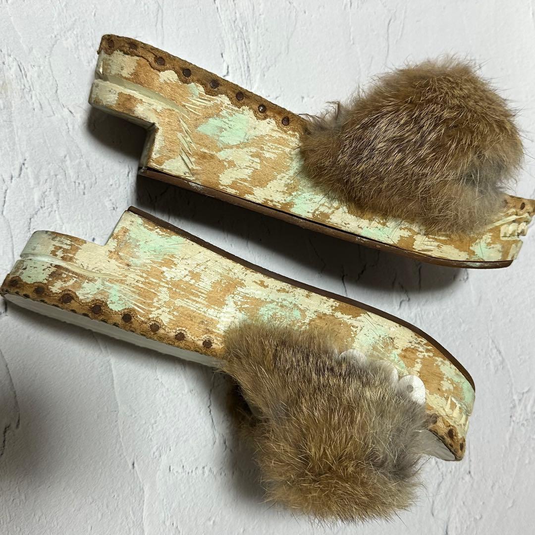 UNDERCOVER but期 フラットサンダル ベージュ