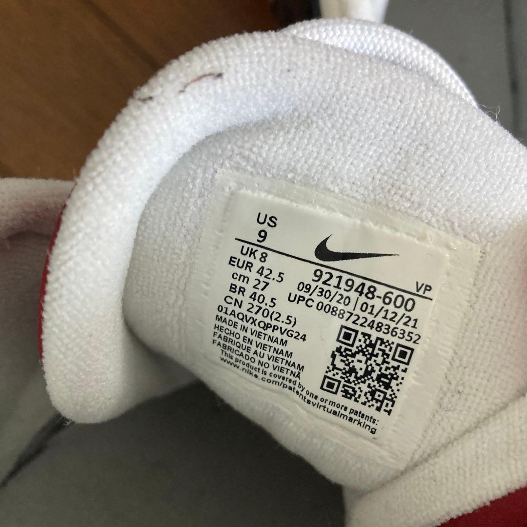 モアテン赤黒27センチAIR MORE UP TENPO