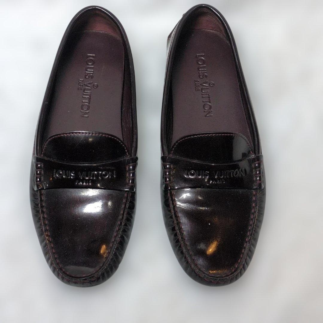 LOUIS VUITTON ドライビングシューズ ダークブラウン36 レディース