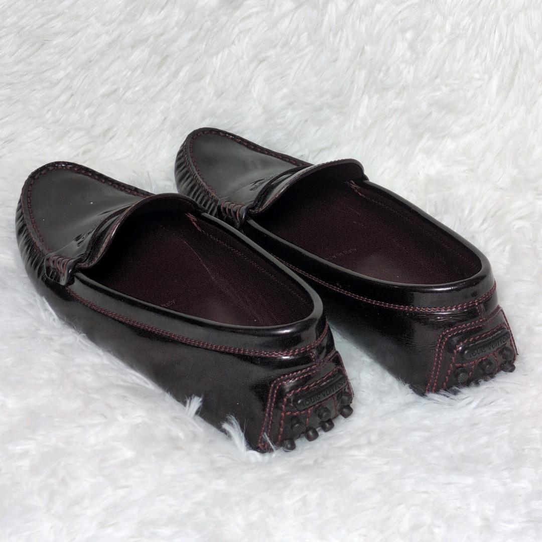 LOUIS VUITTON ドライビングシューズ ダークブラウン36 レディース