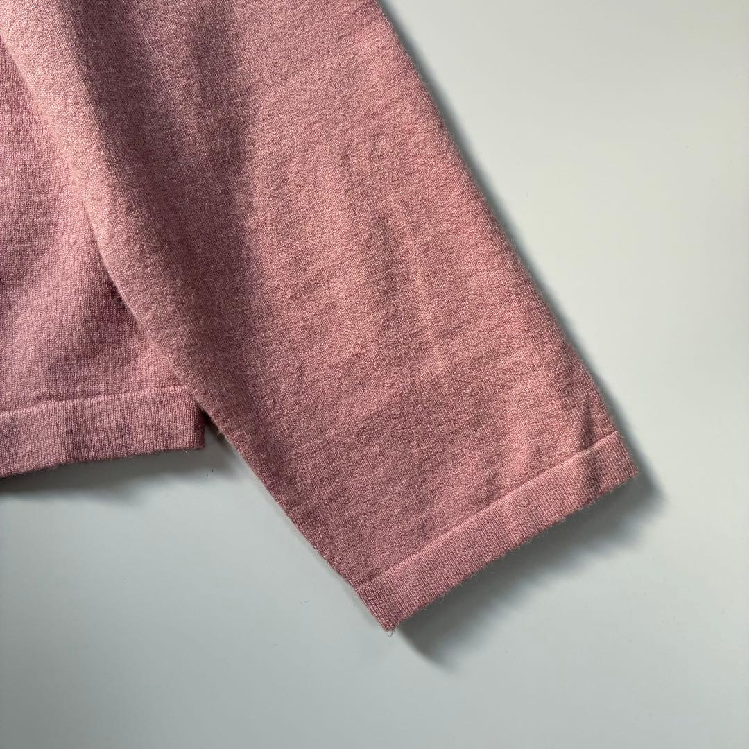 【サイズ50】Rose Tiara ビーズ カーディガン ピンク 長袖 希少