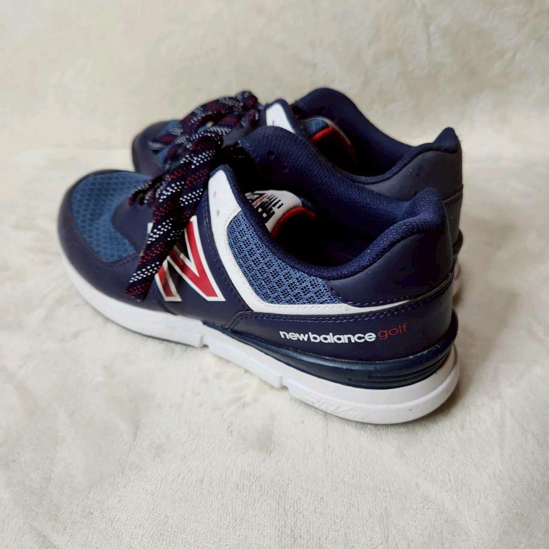 美品！ニューバランスゴルフ スパイクレスゴルフシューズ 24.5センチ ネイビー