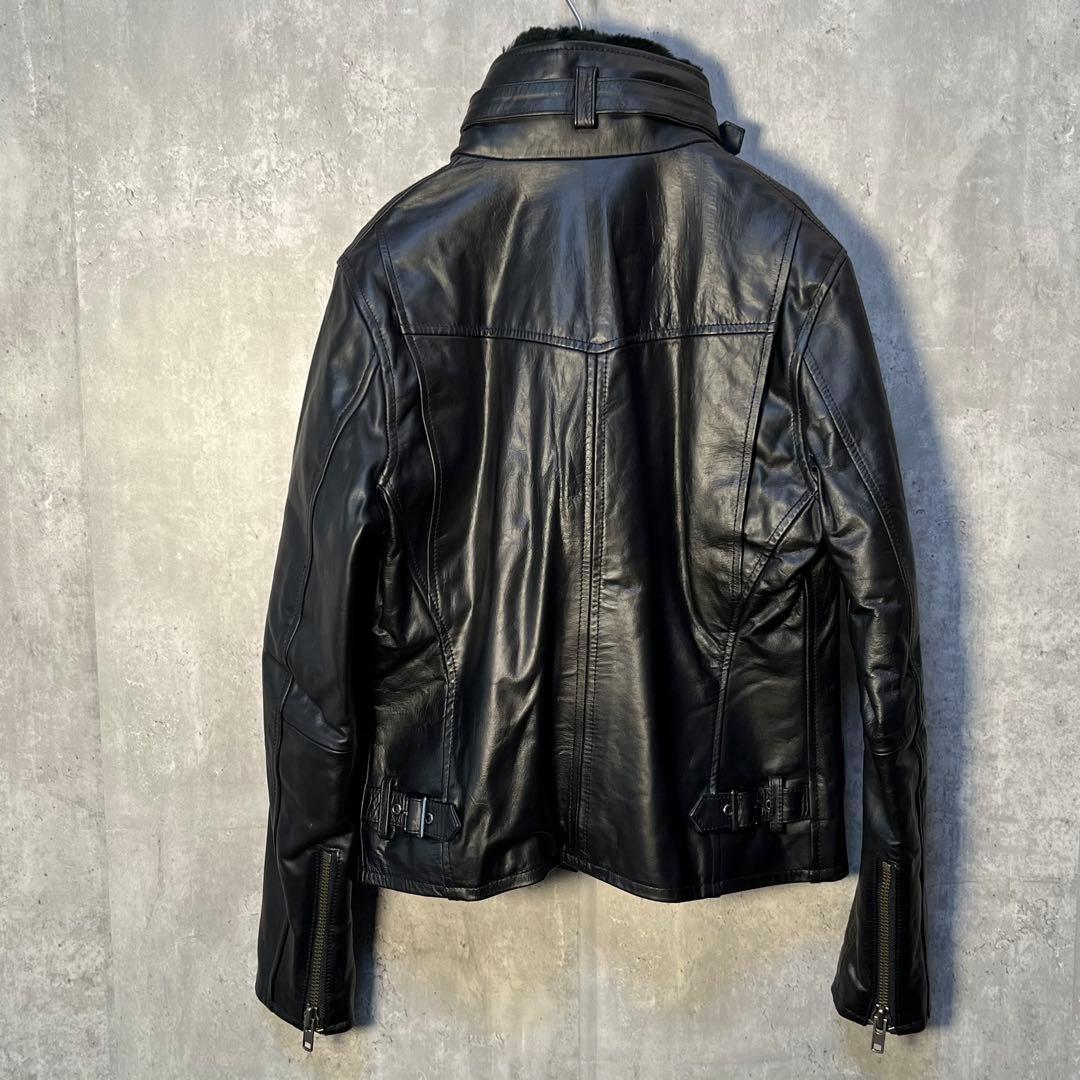 美品☆ リューグーレザーズ 本革 馬革 ホースレザー ライダースジャケット