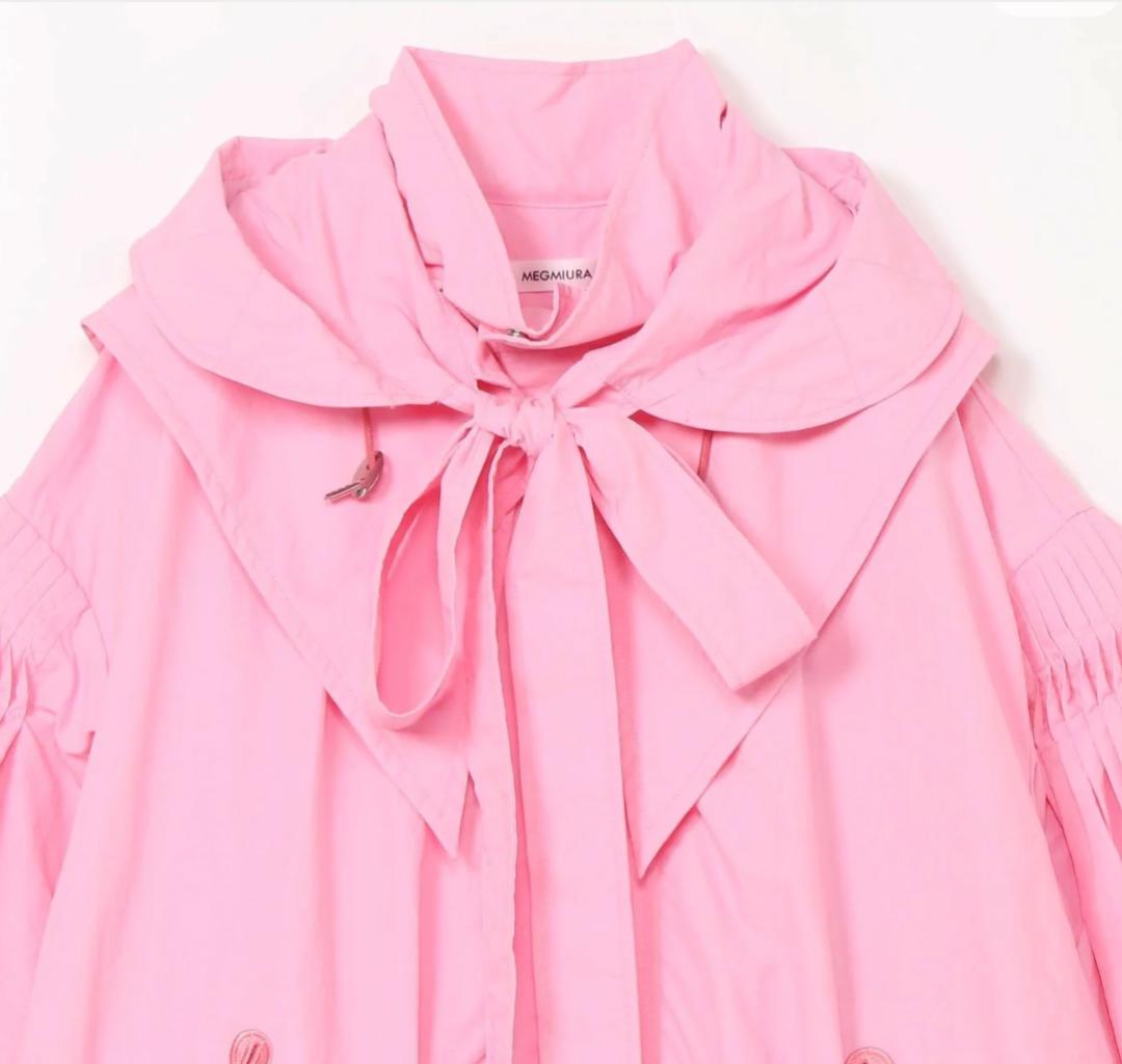 【美品】MEGMIURA 2025SS ２Way モッズコート ピンク