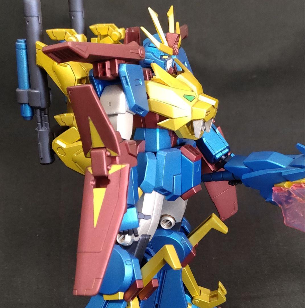 ガンプラ 塗装済 完成品 HGBF 1/144 ガンダムトライオン３