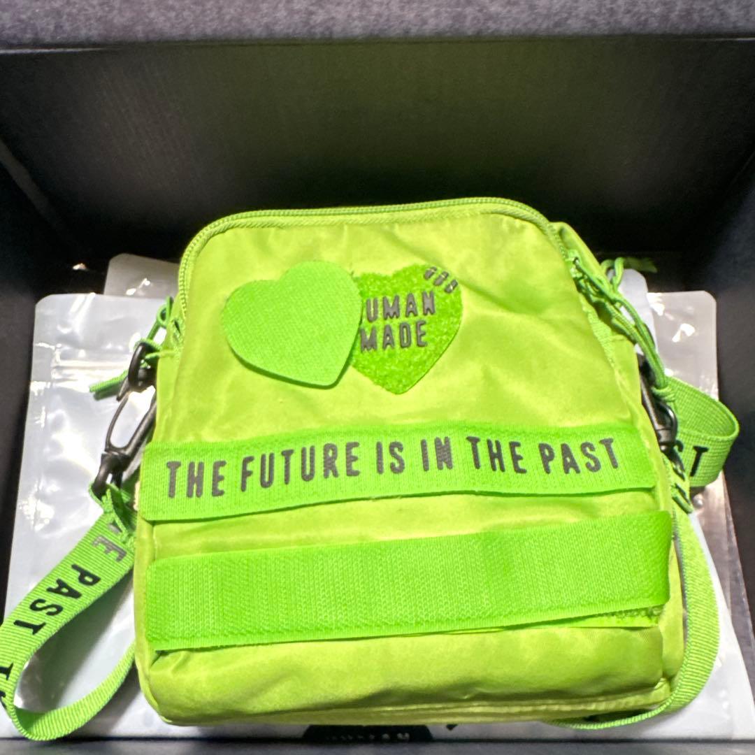 ふ*寝様 HUMANMADE グリーンショルダーバッグ